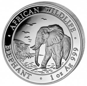 1 Unze Silber Elefant 2010  ( Kein Internet-Verkauf )